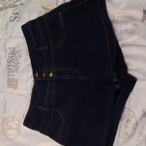 Refuge dark denim shorts.